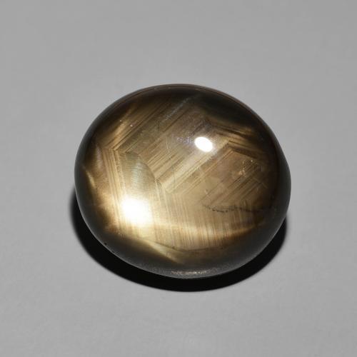 Zaffiro stellato Nero naturale da 19.55 ct, Ovale, Opaco