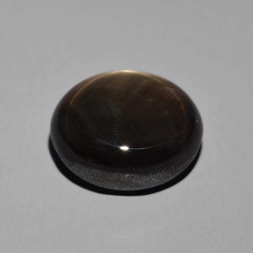 Zaffiro stellato Nero naturale da 19.55 ct, Ovale, Opaco