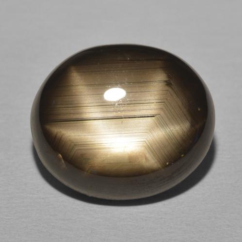 20.30ct Naturale Nero Zaffiro stellato, Ovale, Opaco