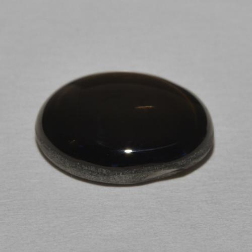 Zaffiro stellato Nero naturale da 11.05 ct, Ovale, Opaco