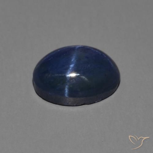 Zaffiro stellato Blu reale naturale da 1.63 ct, Ovale, Opaco