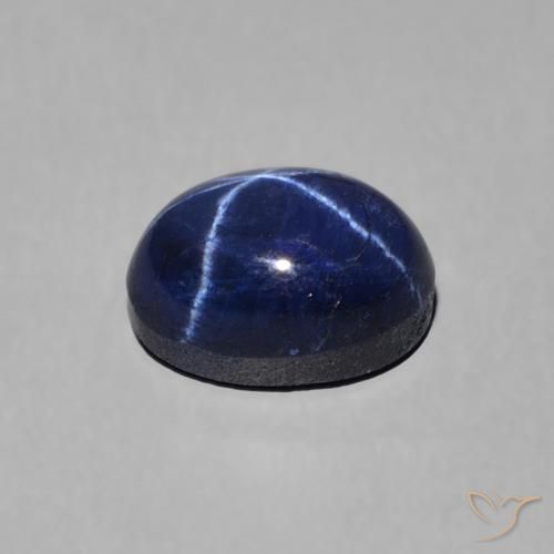Zaffiro stellato Blu navy naturale da 1.80 ct, Ovale, Opaco