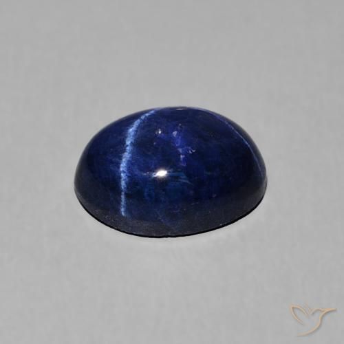 Zaffiro stellato Blu navy naturale da 1.95 ct, Ovale, Opaco