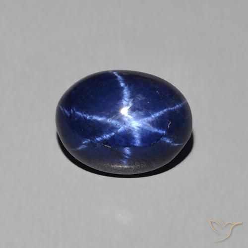 1.88ct Naturale Blu navy Zaffiro stellato, Ovale, Opaco