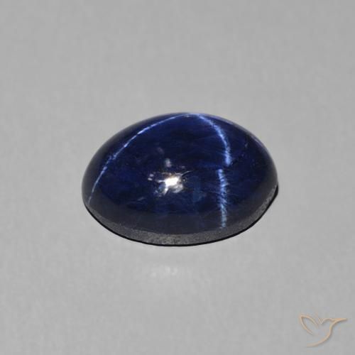 Zaffiro stellato Blu navy naturale da 1.88 ct, Ovale, Opaco