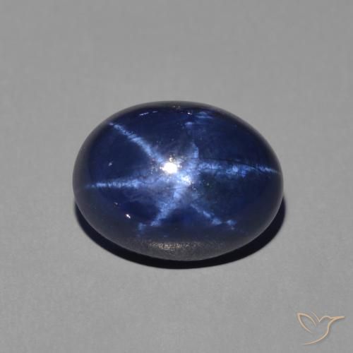 2.44ct Naturale Blu scuro Zaffiro stellato, Ovale, Opaco
