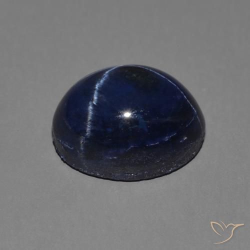 Zaffiro stellato Blu navy naturale da 3.60 ct, Ovale, Opaco
