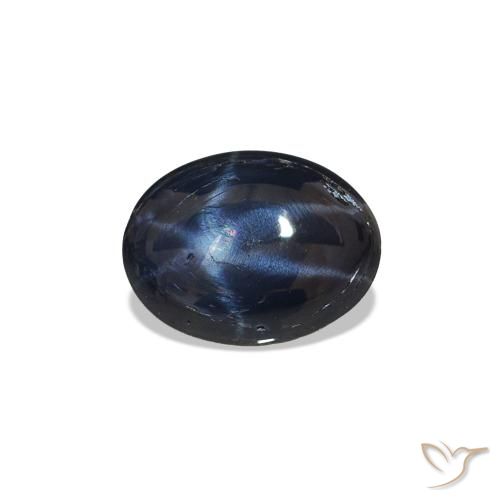 1.40ct Blu scuro Zaffiro stellato, Ovale, Opaco