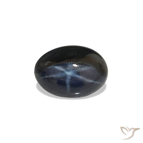 1.85ct Blu scuro Zaffiro stellato, Ovale, Opaco