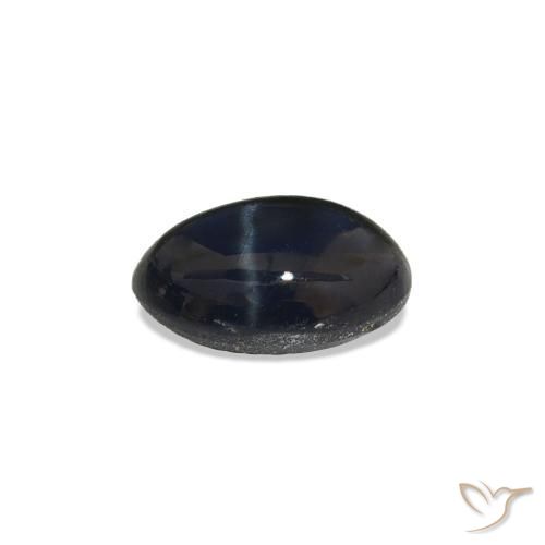 Zaffiro stellato Blu scuro naturale da 1.85 ct, Taglio ovale, Opaco