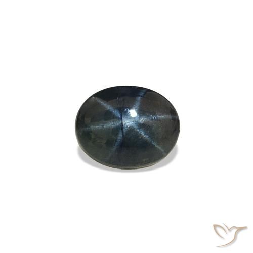0.58ct Blu notte Zaffiro stellato, Ovale, Opaco