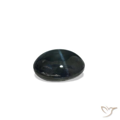 Zaffiro stellato Blu scuro naturale da 0.47 ct, Ovale, Opaco