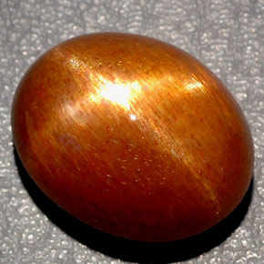Pietra solare stellare Marrone dorato naturale da 40.13 ct, Taglio ovale, Opaco
