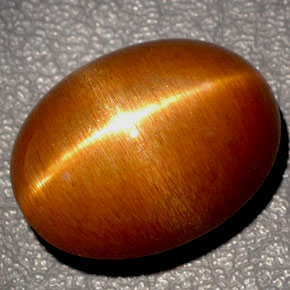 Pietra solare stellare Marrone dorato naturale da 36.54 ct, Taglio ovale, Opaco