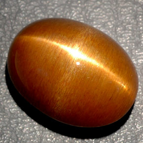 Pietra solare stellare Marrone dorato naturale da 36.54 ct, Taglio ovale, Opaco