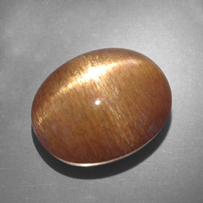 Pietra solare stellare Marrone dorato naturale da 18.75 ct, Taglio ovale, Opaco