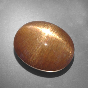 Pietra solare stellare Marrone dorato naturale da 18.75 ct, Taglio ovale, Opaco