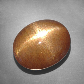 Pietra solare stellare Marrone dorato naturale da 18.75 ct, Taglio ovale, Opaco