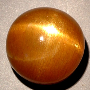 Pietra solare stellare Marrone dorato naturale da 5.43 ct, Taglio rotondo, Opaco