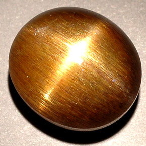 Pietra solare stellare Marrone dorato naturale da 5.98 ct, Taglio ovale, Opaco