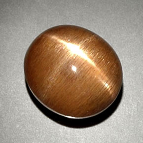 Pietra solare stellare Marrone dorato naturale da 6.93 ct, Taglio ovale, Opaco