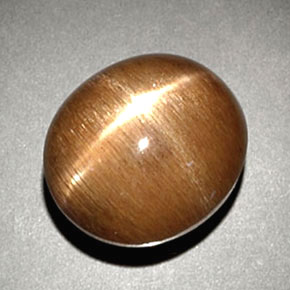 Pietra solare stellare Marrone dorato naturale da 6.93 ct, Taglio ovale, Opaco