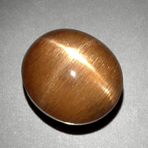 Pietra solare stellare Marrone dorato naturale da 6.93 ct, Taglio ovale, Opaco