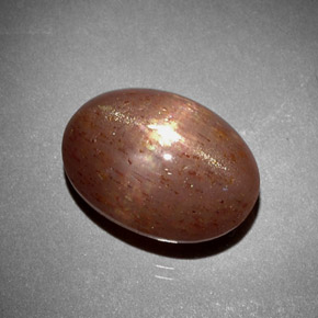 Pietra solare stellare Marrone dorato naturale da 6.85 ct, Taglio ovale, Opaco