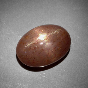 Pietra solare stellare Marrone dorato naturale da 6.85 ct, Taglio ovale, Opaco