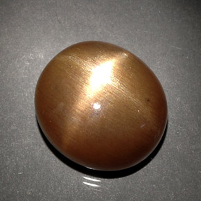 Pietra solare stellare Marrone dorato naturale da 8.90 ct, Taglio ovale, Opaco