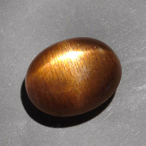 Pietra solare stellare Marrone dorato naturale da 4.89 ct, Taglio ovale, Opaco