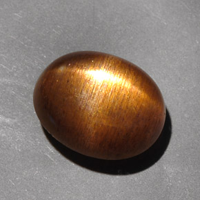 Pietra solare stellare Marrone dorato naturale da 4.89 ct, Taglio ovale, Opaco