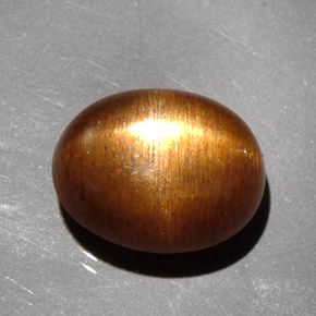 Pietra solare stellare Marrone dorato naturale da 4.89 ct, Taglio ovale, Opaco