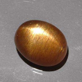 Pietra solare stellare Marrone dorato naturale da 4.95 ct, Taglio ovale, Opaco