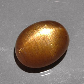 Pietra solare stellare Marrone dorato naturale da 4.95 ct, Taglio ovale, Opaco