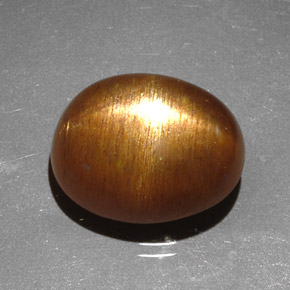 Pietra solare stellare Marrone dorato naturale da 4.95 ct, Taglio ovale, Opaco