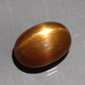 Pietra solare stellare Marrone dorato naturale da 2.97 ct, Taglio ovale, Opaco