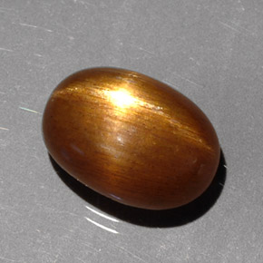 Pietra solare stellare Marrone dorato naturale da 2.97 ct, Taglio ovale, Opaco