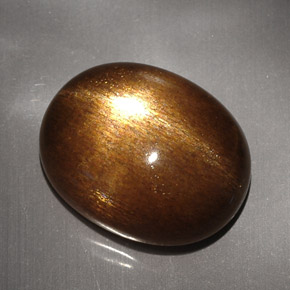 Pietra solare stellare Marrone dorato naturale da 23.68 ct, Taglio ovale, Opaco
