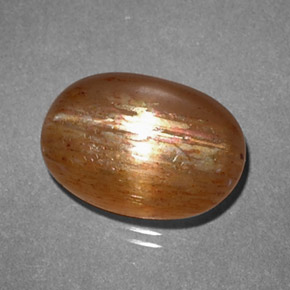 Pietra solare stellare Marrone dorato naturale da 2.64 ct, Taglio ovale, Opaco