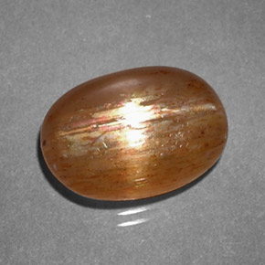 Pietra solare stellare Marrone dorato naturale da 2.64 ct, Taglio ovale, Opaco