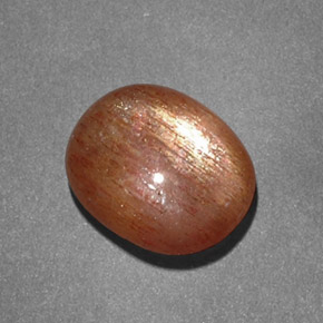 Pietra solare stellare Marrone dorato naturale da 2.11 ct, Taglio ovale, Opaco