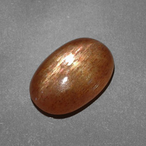 Pietra solare stellare Marrone dorato naturale da 2.59 ct, Taglio ovale, Opaco