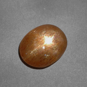 Pietra solare stellare Marrone dorato naturale da 1.61 ct, Taglio ovale, Opaco