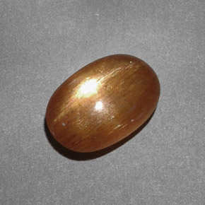 Pietra solare stellare Marrone dorato naturale da 1.70 ct, Taglio ovale, Opaco