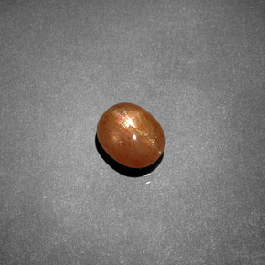 Pietra solare stellare Marrone dorato naturale da 1.19 ct, Taglio ovale, Opaco