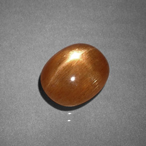 Pietra solare stellare Marrone dorato naturale da 1.47 ct, Taglio ovale, Opaco