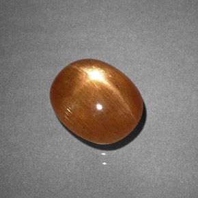 Pietra solare stellare Marrone dorato naturale da 1.47 ct, Taglio ovale, Opaco