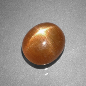 Pietra solare stellare Marrone dorato naturale da 1.38 ct, Taglio ovale, Opaco