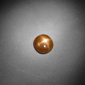 Pietra solare stellare Marrone dorato naturale da 0.85 ct, Taglio ovale, Opaco